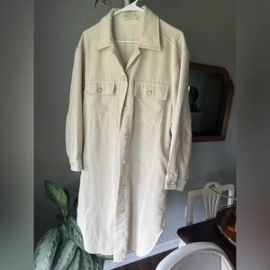 Carly Jean Los Angeles Larson Cream Ribbed Jacket